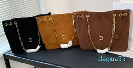 winter new chain bag shoulder bag suede material diamond check bag fashion casual collocation