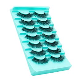 Handmade Reusable Faux Mink Eyelashes Fluffy Soft Thick Natural Multilayer 3D Fake Lashes Extensions Full Strip Lashes DHL