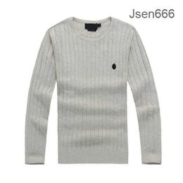 Ralph Mens Designer Polo Sweater Fleece Shirts Thick Half Zipper High Neck Warm Pullover Slim Knit Knitting Laurens Jumpers Small Horse Brand Cotton 24R1