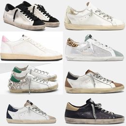 2023 New Casual Shoes Ball Star Hi Sneakers SupeStar luxury Dirtys Sequin White Do-old Dirty Designer Sneakers With Box White Black Pink Green