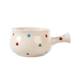 Bowls Ceramic Saucepan Soup Pot Breakfast Bowl Chilli Handles French