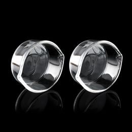 2021 new Thick Glass Oil Ring Ashtray Dish Glass Ashtray Dish 50mm Dabber Dish for Dab Straw LL