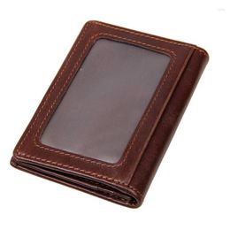 Card Holders High Quality Cow Genuine Leather Holder Fashion Wallet Luxury ID CardHolder Small Purse K-010