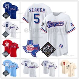 53 Adolis Garcia Texas 2023 World Series Baseball Ranger Trikot Corey Seager Max Scherzer Taylor Hearn Nathan Eovaldi Andrew Heaney Jose Leclerc Martin Perez