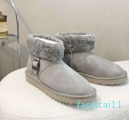 windtight short boots women snow Tasman chestnut classic popular flat plush autumn and winter very suitable to wear design