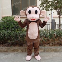 Halloween Monkey Mascot Costume Adult Size Cartoon Anime theme character Carnival Men Women Dress Christmas Fancy Performance Party Dress