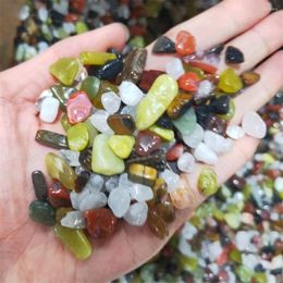 Decorative Figurines Colourful Natural Mixed Quartz Crystal Stone Rock Gravel Specimen Tank Decor Stones And Minerals