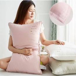 Pillow Pillow soft tea fungi warm velvet single pillow suitable for sleeping on the back and side comfortable and fluffy pillow pad 230406