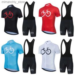 Cycling Jersey Sets 2021 Cycling Jersey Set Summer Cycling Wear Mountain Bike Clothes Bicyc Clothing MTB Bike Cycling Clothing Cycling Suit Q231107