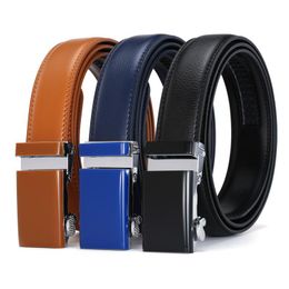 Belts Fashion Color Belt Business Leather Waistband Men's Automatic Soil Yellow Cross-Border Hair Luxury BrandBelts