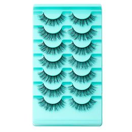 Thick Natural Fluffy False Eyelashes Extensions Soft Light Handmade Reusable Multilayer 3D Faux Mink Lashes Full Strip Lash Eyes Beauty Supply