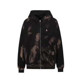 Men's Jackets Hand Painted Artistic Loose Fit Jacket Designer Graphic Print Zip with Custom Text Coat