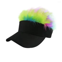 Hair Clips Stylish Baseball Colourful Hat Adjustable Sun Block Headwear For Man Woman (Black 56-60cm Adjustable)