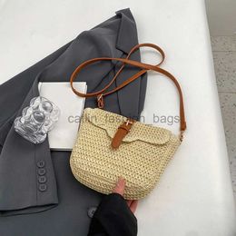 Shoulder Summer Woven Fasion Crossbody Bags Paper Simple Straps Mobile Bagcatlin_fashion_bags