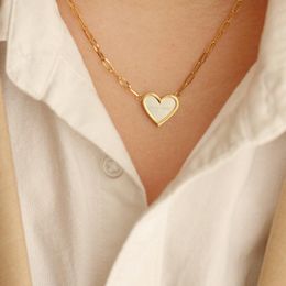 Chains Customize Name For Charm Heart Pendant Chain Necklace Stainless Steel Gold Plated Personal Gift