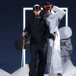 Other Sporting Goods Winter New Professional Ski Suit Men Women Warm Breathable Waterproof Wear-resistant Coldproof Outdoor One-piece Suit HKD231106