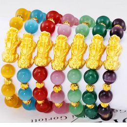 Strand LSY003 Stone Opal Handmade Beaded Pixiu Bracelet