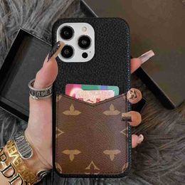 iPhone Designer Phone Cases 15 14 Pro max Luxury LU Leather Card Slot Holder Wallet High Quality 18 17 16 15pro 14pro 13pro 13 12pro 12 11 XS 7 8 Plus Purse with Box D1