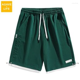 Men's Shorts Summer Men Sweatpant Cargo Knee Length Pant Drawstring Loose Light Outdoor Green Casual Sport Trousers