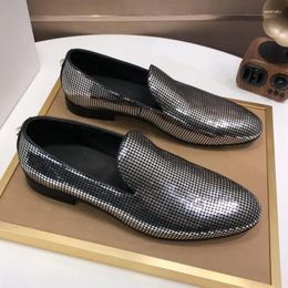 Dress Shoes 23 Men's Luxury Casual Top Quality Mens Penny Loafers Wedding Glitter Fashion Trendy Business 38-46
