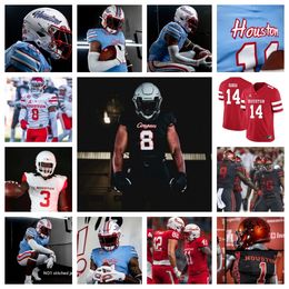 2023 NCAA Houston Cougars Football Jersey 18 Joshua Cobbs 24 A.J. Haulcy 76 Patrick Paul 13 Indiana Wijay 27 Mike Welch 70 Max Banes 58 Shamar Hobdy-Lee 75 Jack Freeman