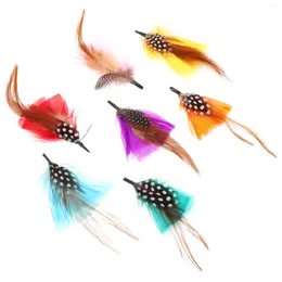 Bandanas 14 Pcs Costume Decorative Plume Macrame Earrings Hat Colorful Wedding Embellishment DIY Craft Accessories Unique Style