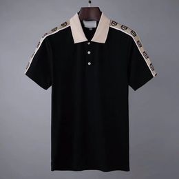 Designer Polo Shirts Men Luxury Polos Casual Mens T Shirt Snake Bee Letter Print Embroidery Fashion High Street Man Tee Asian size 2023