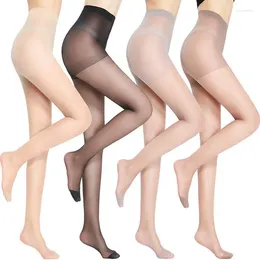 Women Socks Silk Stockings Pantyhose Thin Extended Cored Butterfly Level T Anti-Snagging Women's Leggings Body Stocking