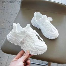 Sneakers Kids Sneakers for Girls and Boys Summer New Casual Sports Shoes Comfortable Breathable Running Shoes White Flats Size 26~37#L231106