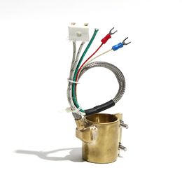 220V Five Wires Brass Band Heater Electric Copper Barrel ID 70/75/80mm Height 30-70mm Two Wires For Injection Machine Heat