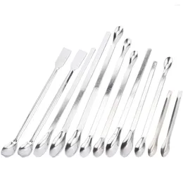 Spoons 12 PCS Measuring Magnetic Experimental Measure Set Stainless Steel