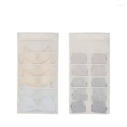 Storage Boxes Bra And Underwear Compartment Double-sided Socks Behind The Door Wardrobe Bag