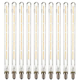 Bulbs 10PCS/Lot T20 E14 Vintage W SES LED Filament COB Light 2700K Lamp Replace 60W Halogen Lights AC 220VLEDLEDLEDLED