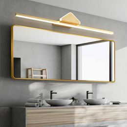 Wall Lamps Postmodern Light Luxury Copper Mirror Front Minimalist Retro Bathroom Dressing Table