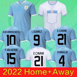 22 23 Soccer Jersey L.SUAREZ E.CAVANI N.DE LA CRUZ Shirt G.DE ARRASCAETA F.VALVERDE R.ARAUJO R.BENTANCUR D.NUNEZ Football Uniform sets LA CRUZ