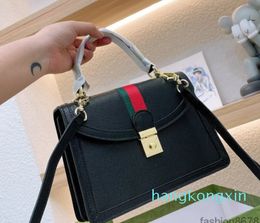 Evening Bags Italy Brand Classic Ophidia Handbags Shoulder Bags Quality Genuine Leather Red Green Stripes Mini Chain Crossbody