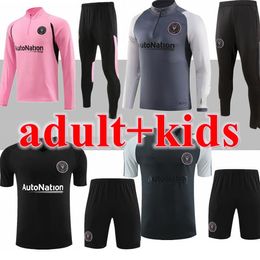 2023 2024 Inter Miami adult tracksuit Soccer Jerseys long sleeve training suit Matuidi CAMPANA YEDLIN MESSIES 23 24 football kids and men tracksuit s888