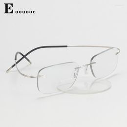 Sunglasses Frames Fashion G Rimless Light Weight Titanium Women Prescription Glasses Frame Men Optical Eyeglass SpectaclesFashion Godd22