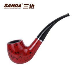 2023 Smoking Pipes SD-109 loop Philtre gum wood durable large pipe cleaning type with accessories in a Colourful box