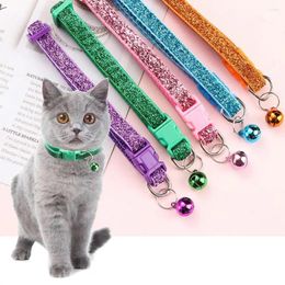 Cat Collars 1 PC Adjustable 19-32cm Accessories Pet Supplies Puppy Dog Collar Kitten Necklace Bell Pendant