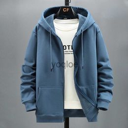 Men's Hoodies Sweatshirts 2023 Men Zip Oversized Hoodie Plus Sized Fleece Hood Long Sle Top Male Sweatshirt Zipper Loose Baggy Big Size Plus Large 12XL J231106