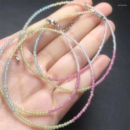 Link Bracelets Natural Coloured Spinel Necklace Reiki Gemstone Fashion Jewellery Fengshui Women Healing Lucky Energy Gift 1pcs