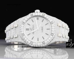 Designer Diamond Watches VVS High Quality Grown Round Cut Watch Men Jewellery Luxury Bust Down Handmade Manufacture Automatic