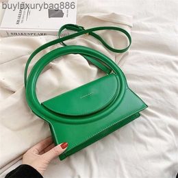 Shoulder Bags Jaccq Bags Circular handle underarm handbag for women 2023 candy Colour design spicy girl handbag Semicircular Handle YEG9S