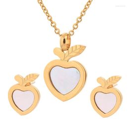 Necklace Earrings Set NIBA Arrival Apple High Quality Bridal Nickel Free Elegant Women Jewelry Wholesale