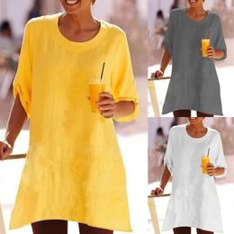 Women's T Shirts Womens Round Neck Printed Loose Short Sleeve Shirt Long Top Tunic Tops For Women