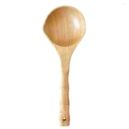 Spoons Wooden Ladle Spoon Sauna Water Scoop Dipper Shower Rinse Cup Multi Handle Scooper 25x8 5cm