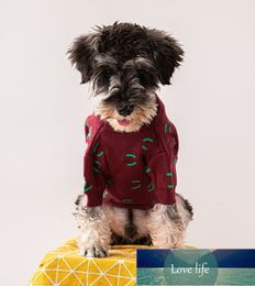 New Dog Sweater Fashion Brand Jarre Aero Pomeranian Schnauzer Pet Clothes Fall Winter Fashion Dog Coat Wholesale