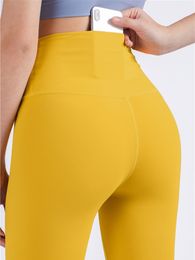 Yoga Outfits Brand Pants Hidden Pockets At Waist Fitness Sports Leggings Women Sportswear Stretchy Gym Push Up Workout Clothing 230406