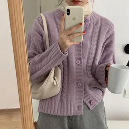 Women's Sweaters Autumn And Winter Twist Sweater Coat Trendy Lazy Ins Thickened Korean Style Student Loose Knit Cardigan